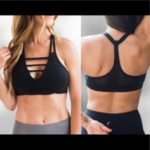 Black Grid Bra